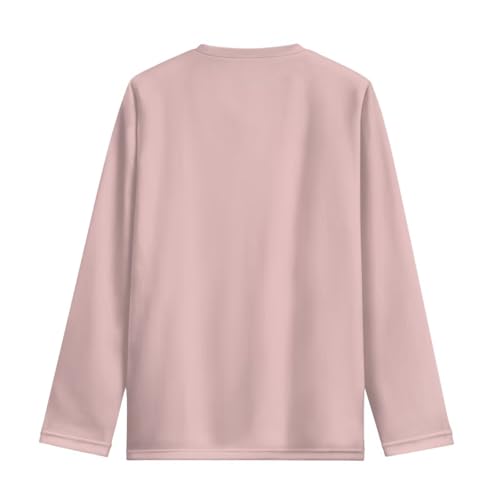 Image of WELLFLYHOM Long Sleeve T-Shirt for Boys Girls 3-16 Years Old Tee Tops Crewneck Pullover Shirts Fall Outfits