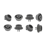 MultiAccesorios Pack de 8 Ruedas Lavavajillas Compatible con Bosch y Siemens – Ruedecillas Cesta Inferior, Repuesto Resistente y Fácil Instalación