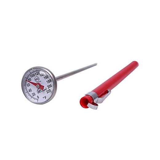 KT THERMO Instant Read 1-Inch Dial Thermometer,Best for The Coffee Drinks,Chocolate Milk Foam