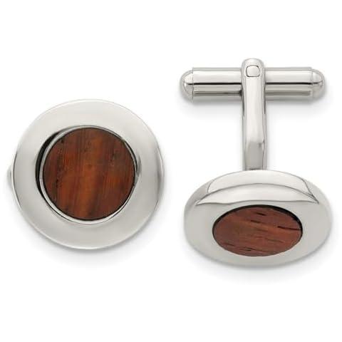 Boutons de manchette en acier inoxydable JewelryWeb Cover