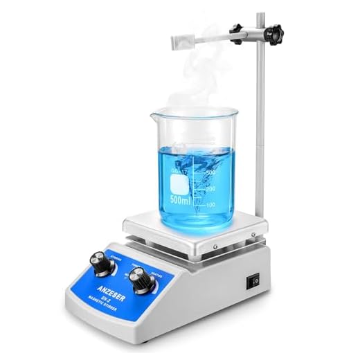 ANZESER Lab SH-2 Magnetic Stirrer Hot Plate, Stir Plate, Magnetic Mixer, 100~2000rpm, 180W Heating Power 380°C, US Plug