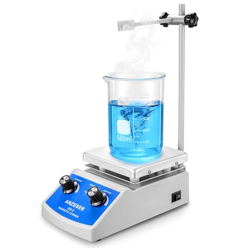 ANZESER SH-2 lab Miscelatore magnetico agitatore piastra calda a doppio controllo con barre di agitazione