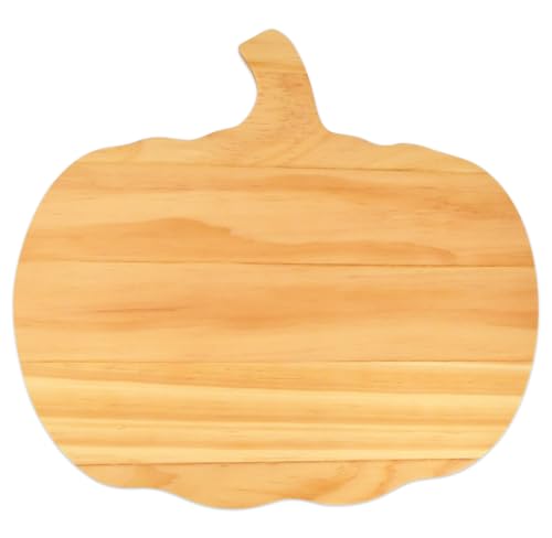 Tabla de cortar en forma de calabaza de madera miniatura 1