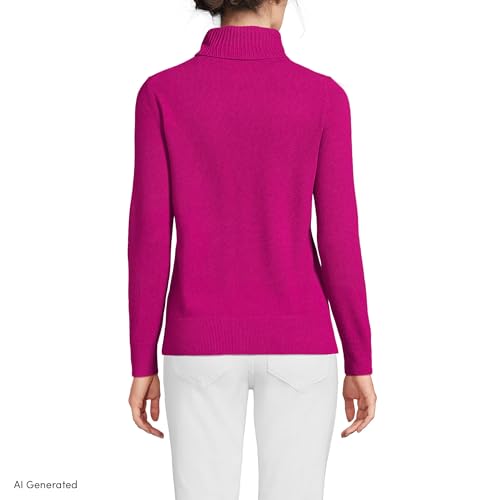Image of Lands' End Women's Cashmere Turtleneck Sweater