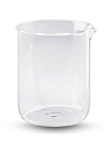Technical Glass Products 1029OQL1AJL Fused Quartz Beakers, Low Form, 300 cc Capacity, 74 mm Base Diameter, 92 mm Overall Height