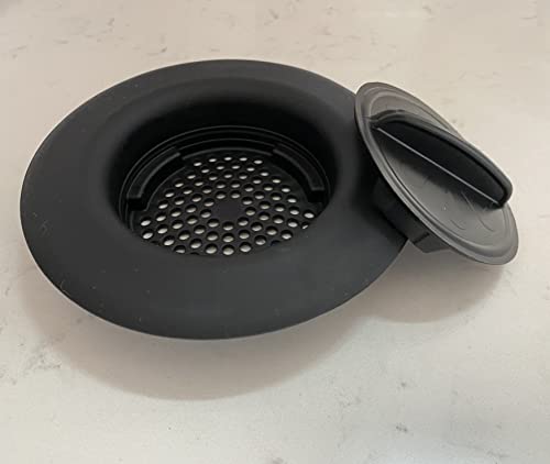 Fli Products Flex Strainer Dpfs1010-2 Kitchen Sink Strainer And Drain Plug Stopper All In One, Fits All 3-1/2” Drains And Disposals, 5-1/4” Diameter Basket, Usa Made Thermoplastic Material Black (2Pk) #TOP5