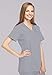 Cherokee Women's Workwear Scrubs Tie Back Mock Wrap Tunic, Grey, Small