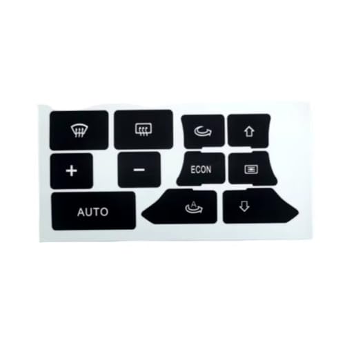 Bouton clim Audi A3 8P usé solution stickers tableau de bord