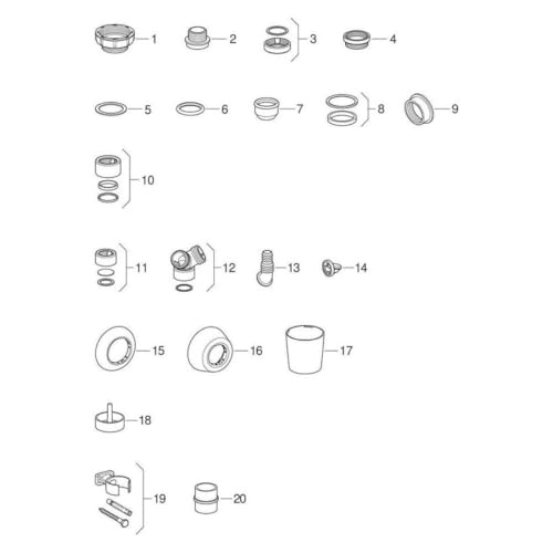 Geberit Ausgussbecken-Ablauf d 50 mm weiss in PP mit Anschlussgewinde 152741111