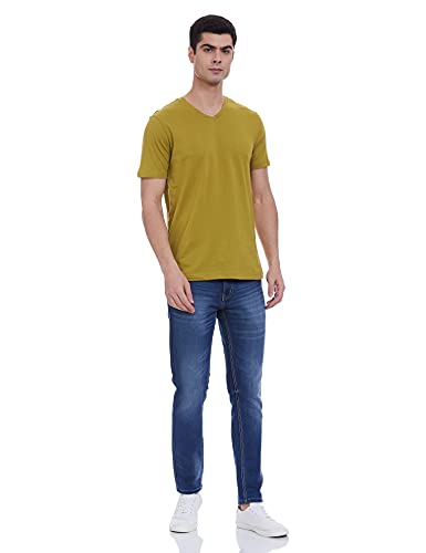 Image of Amazon Brand - Symbol Men's Cotton Solid V-Neck Regular Fit T-Shirt (Pack of 2)