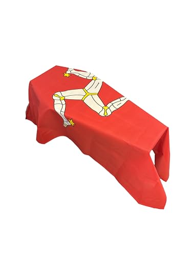 Bandera de ataúd de la Isla de Man satén funerario y protocolo de enterramiento 2