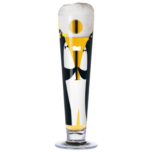 Ritzenhoff Pilsner Beer Glass with Coaster by Designer Julien Chung