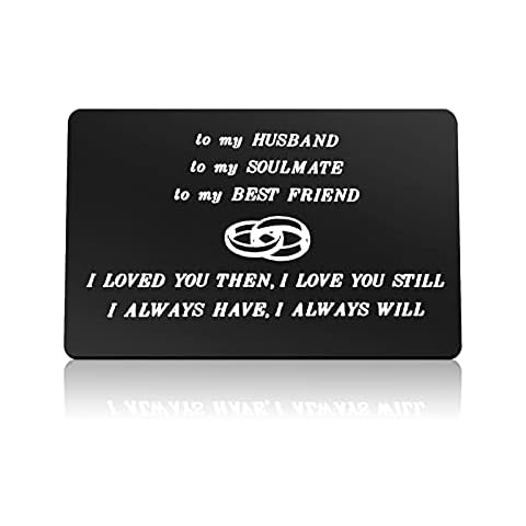 Engraved Wallet Love Note for Husband Cover