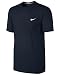 Nike Mens T Shirt Swoosh Cotton Tee Short Sleeve Crew Neck Top White, Navy Sizes S M L XL XXL New 546404 (XXL, Navy)