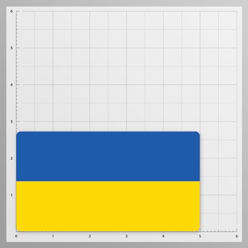 Image of World Country Flag Decal Stickers - Two Pack - for Cars Windows Bumpers Laptops Tablets Tumblers Cups Walls (Ukraine)