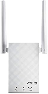 ASUS AC1200 Dual Band WiFi Repeater & Range Extender (RP-AC55) - Coverage Up to 3000 sq.ft, Wireless Signal Booster for Home, AiMesh Node, Easy Setup
