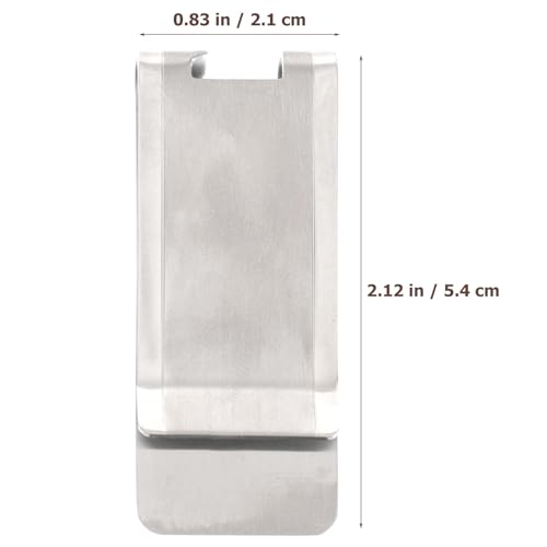 Clip metálico para billetes pequeño para evitar la pérdida de tarjetas 2