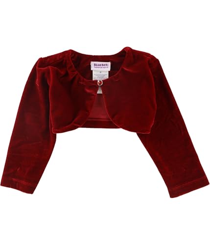 Girls Festive Layer Shrug Jacket, Red, Toddler, 3T