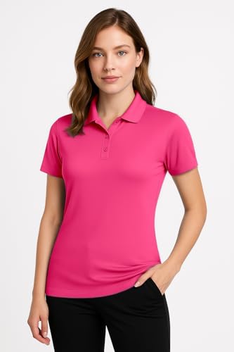 Image of Opna Women's Dry-Fit Golf Polo Shirts 3-Button Golf Polo's in 20 Colors XS-3XL Shirt