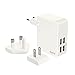Produktbild Leitz, Wand-Reise-Netzteil für Mobilgeräte, 4 USB-Ausgänge, Hohe Ladegeschwindigkeit, 24W, Complete, Weiß, 62190001