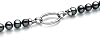 Collar de Perlas de Cultivo de Agua Dulce para Mujer, Negro, Calidad A, 8-9mm, con Cierre de Plata 925 6