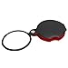 Pocket Magnifying Glass, Scratch Resistance ABS Nonslip Portable Size High Clarity Pocket Magnifier for Home for School for Office