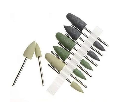 Dental 1 Kit Diamond Burs Resin Base Hidden Denture Polishing Kits for Low-Speed