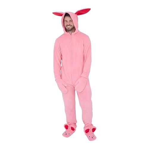 Briefly Stated A Christmas Story Bunny Union Suit Pajama Costume (Adult X-Large)