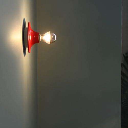 Luminaire mural rétro E27 finitions nickel et design macaron de qualité - 5