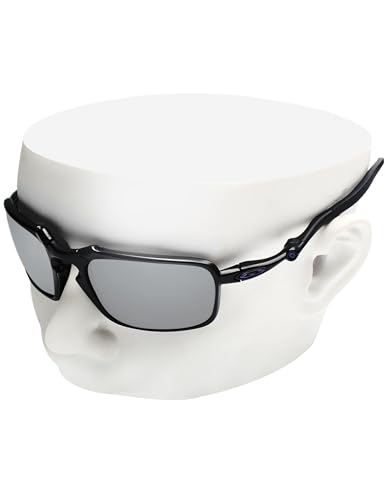 Image of OOWLIT Replacement Lenses Compatible with Oakley Badman OO6020 Sunglass Titanium Non-polarized