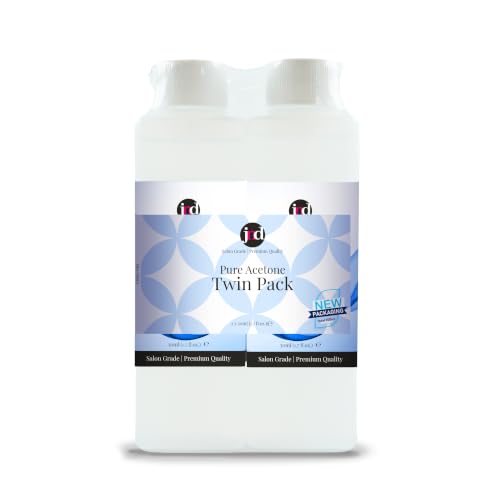 JND 100% Pure Acetone 2 x 50ml (100ml Total) Soak-Off Gel Polish Acrylic Nails Nail Glue & Nail Polish Remover