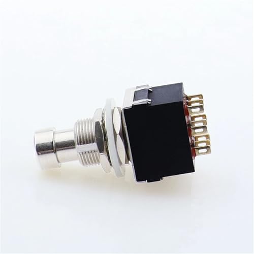 3PDT pedal de guitarra interruptor de botón pulsador de 9 pines para efectos analógicos 5