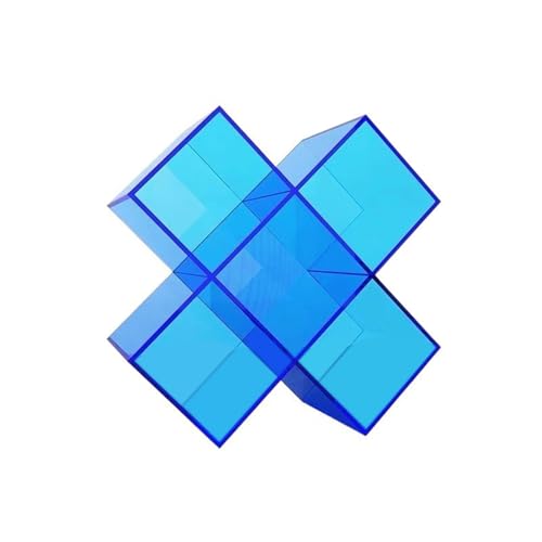 Estantería de almacenamiento CD acrílico azul minimalista de pie 2