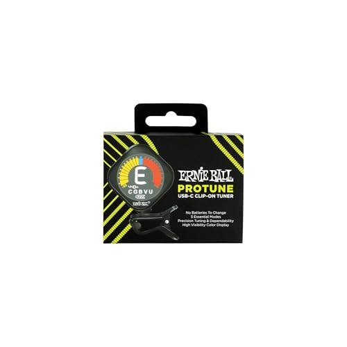 Ernie Ball ProTune USB-C Rechargeable Clip-on Tuner