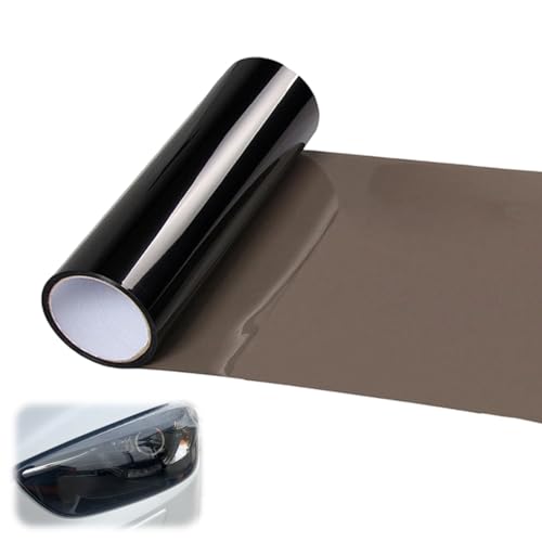 Lámina tintada para coche, para faros delanteros (marrón oscuro)