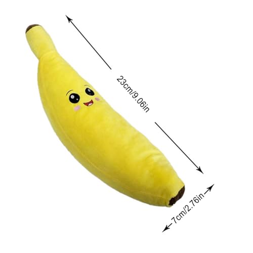 Bananen-Hundespielzeug-Quietscher, Bananen-Quietschspielzeug für Hunde,Plüsch-Welpen-Kauspielzeug | Hundebananen-Quietschspielzeug, sicheres Kauspielzeug für Hunde, interaktives Spielzeug für Welpen,