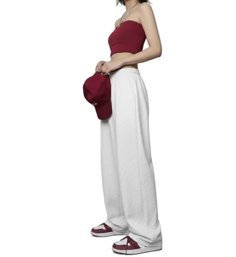 Image of dockstreet Straight Wide fit Long Length Open Bottom Jogger for Women /Trending Multi Pocket Style, Relaxed Casual Pants for Women