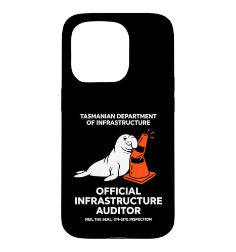 Neil The Seal Tasmanian Infrastructure Auditor �X�}�z�P�[�X iPhone 15 Pro �p