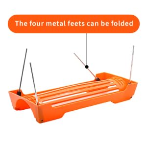 Image of 10Ft RV Sewer Hose Support, Sewer Hose Support Kit,Foldable Metal Support Bracket with Different Heights Works Over Uneven Terrain, Easty to Drain, Stable and Durable