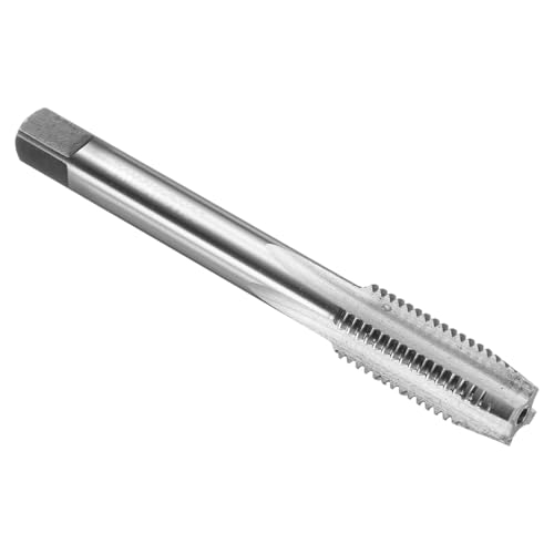 sourcing map Hand Plug Tap M12 x 1.5 H2 Metric Thread Plug Style Taps Straight Flute Screw Tapping Threading Tool 9CrSi Alloy Tool Steel