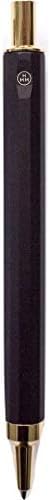 Finely Crafted Aluminum & Brass Pencil, Black & Gold
