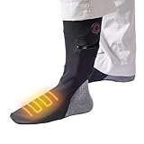 THANKO 靴の中を暖める 足甲ヒーター ASKU24HBK 薄手 靴下 USB 温度調整 冷え 防寒 暖かい メンズ 足底 通気性 蒸れない 冬 洗濯OK 電熱 バイク キャンプ スポーツ観戦