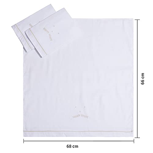 Papi Textil Fralda Bordada Mami Classicos 68Cm X 66Cm Contem 03 Unidades