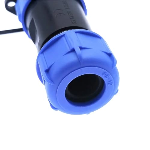 Conector SP21 3 pin de alta resistencia IP68 con brida roscada SP2110 4