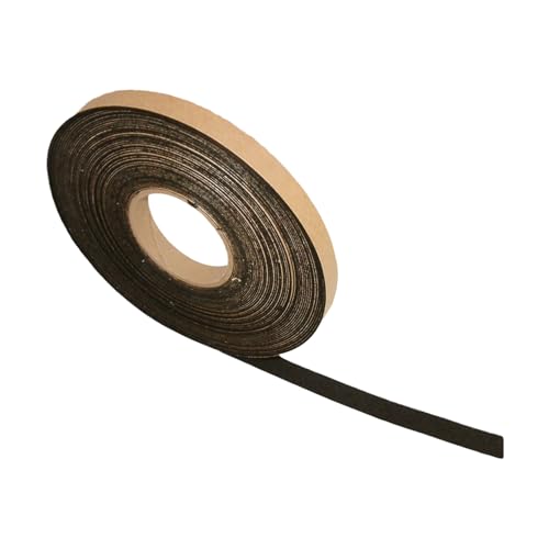 FindTape Polyester 1mm Felt Tape – 3/4 in. x 75 ft. Felt Strips with Adhesive Backing and Furniture Strips, Great for Arts and Crafts, Classrooms, and Protecting Furniture (Black)