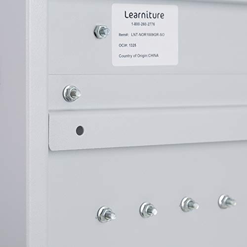 Learniture Structure Series 12-Device Wall-Mount Charging Cart Compatible With Laptop Computers, Tablets, Chromebooks - Gray -Lnt-Nor1009Gr-So #TOP6