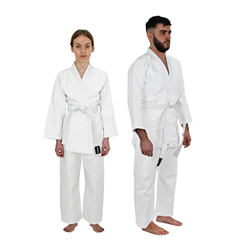 Urban Fight Judo Gi Suit Junior Kimono, Juventud Unisex, White (Blanco), 130cm