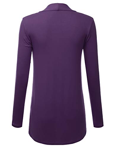 Image of LALABEE Women's Draped Open-Front Long Sleeve Light Weight Cardigan (S~3XL)