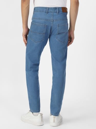 Image of Urbano Fashion Men's Slim Fit Mid Rise Washed Jeans Stretchable
