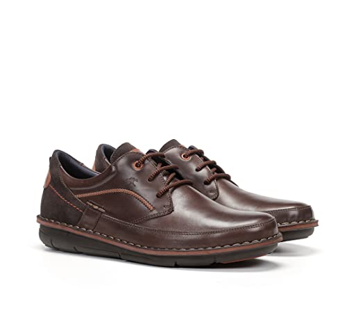 Zapatos Fluchos F1024 Habana de piel en color castaño para hombre 2